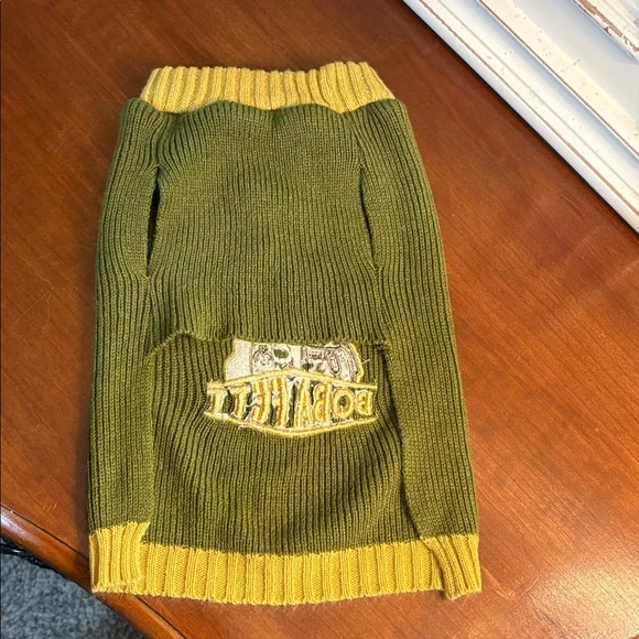 Star Wars Boba Fett Dog Sweater - Green and Yellow size small/medium - Picture 2 of 7